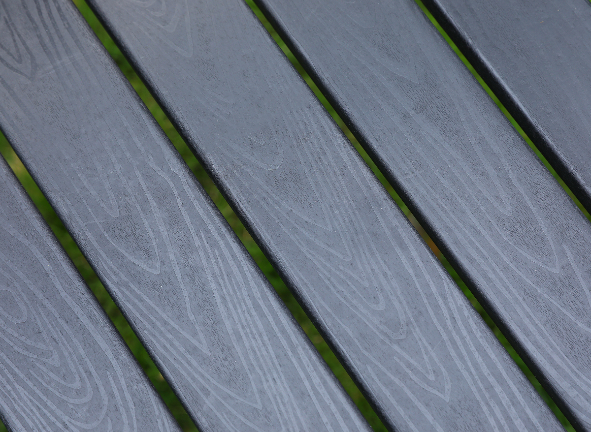 HDPE rectangular table gray