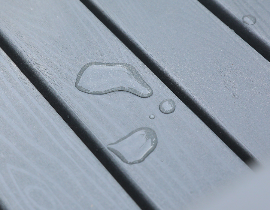 HDPE rectangular table gray