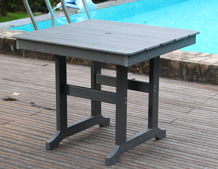 HPDE square table gray