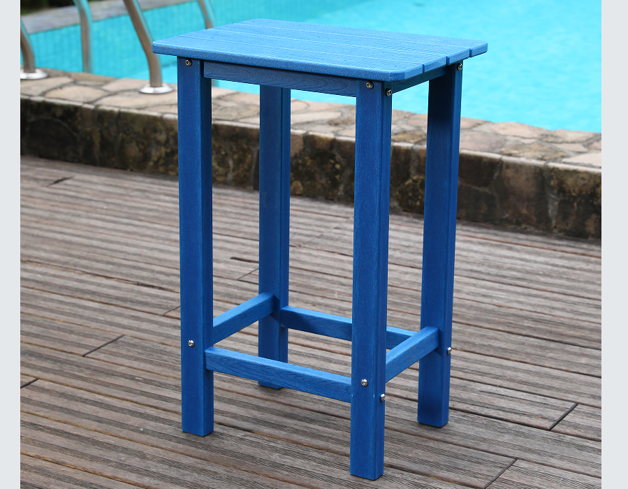 HDPE outdoor dining table and chair set bench