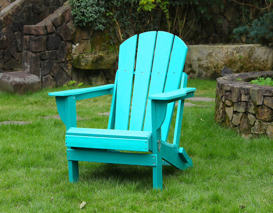 HDPE Adirondack Frog Chair, Turquoise