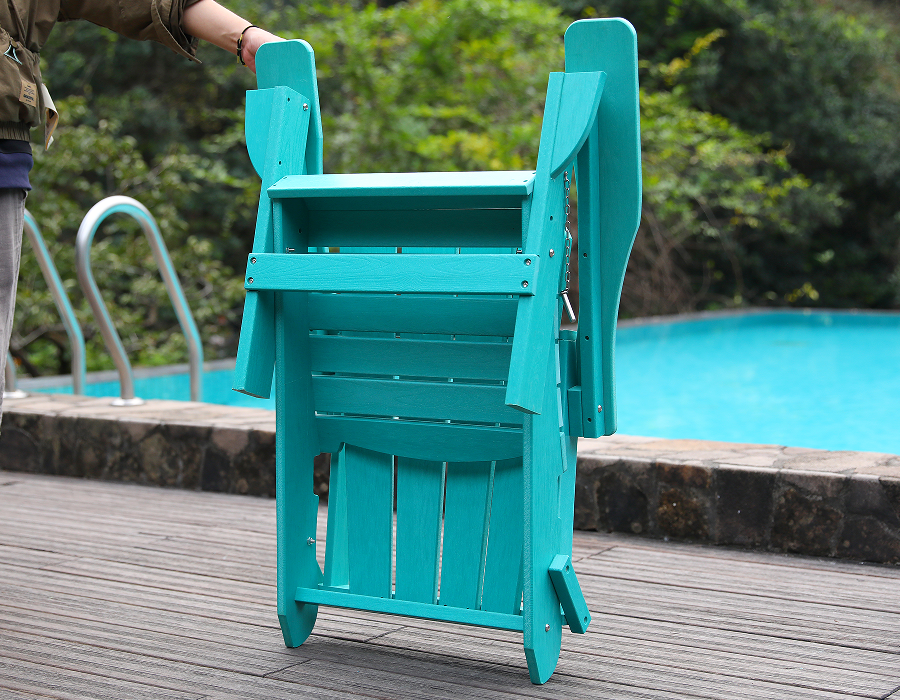 HDPE Adirondack Frog Chair, Turquoise