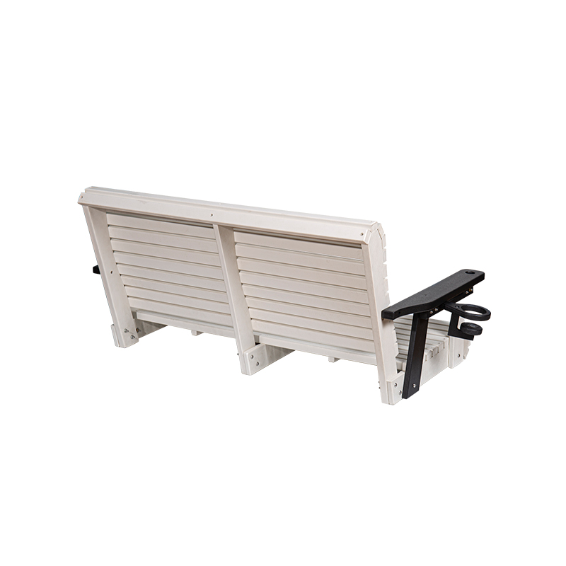 White HDPE Outdoor Swing Bench
