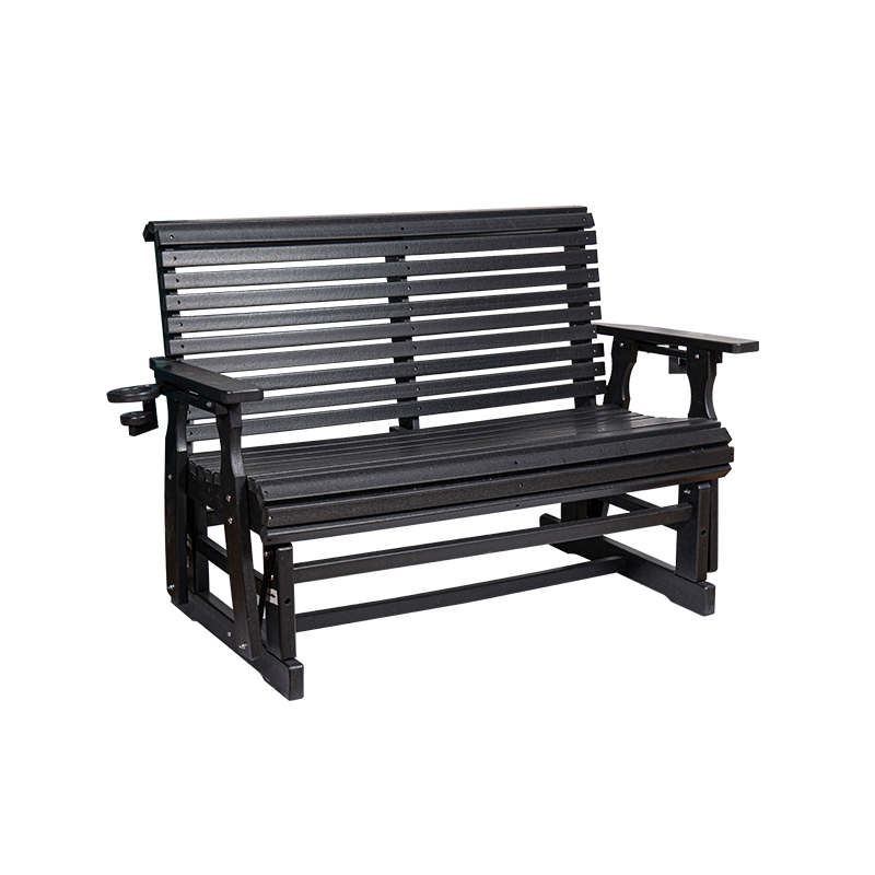 Weather-Resistant HDPE Outdoor Patio Glider Chair
